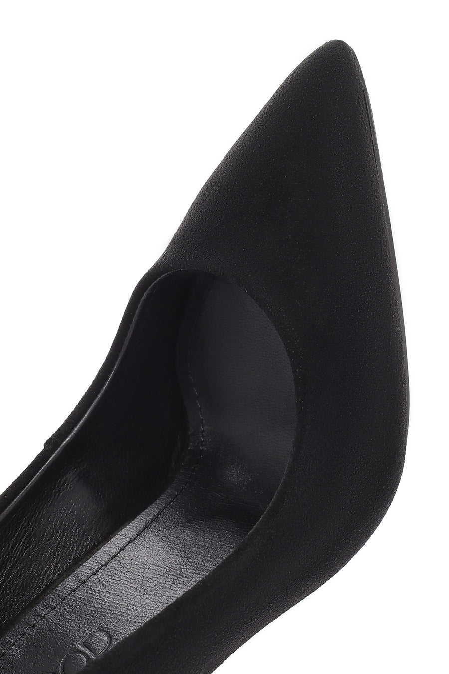 Kadın Siyah Yüksek Topuklu Süet Deri Stiletto