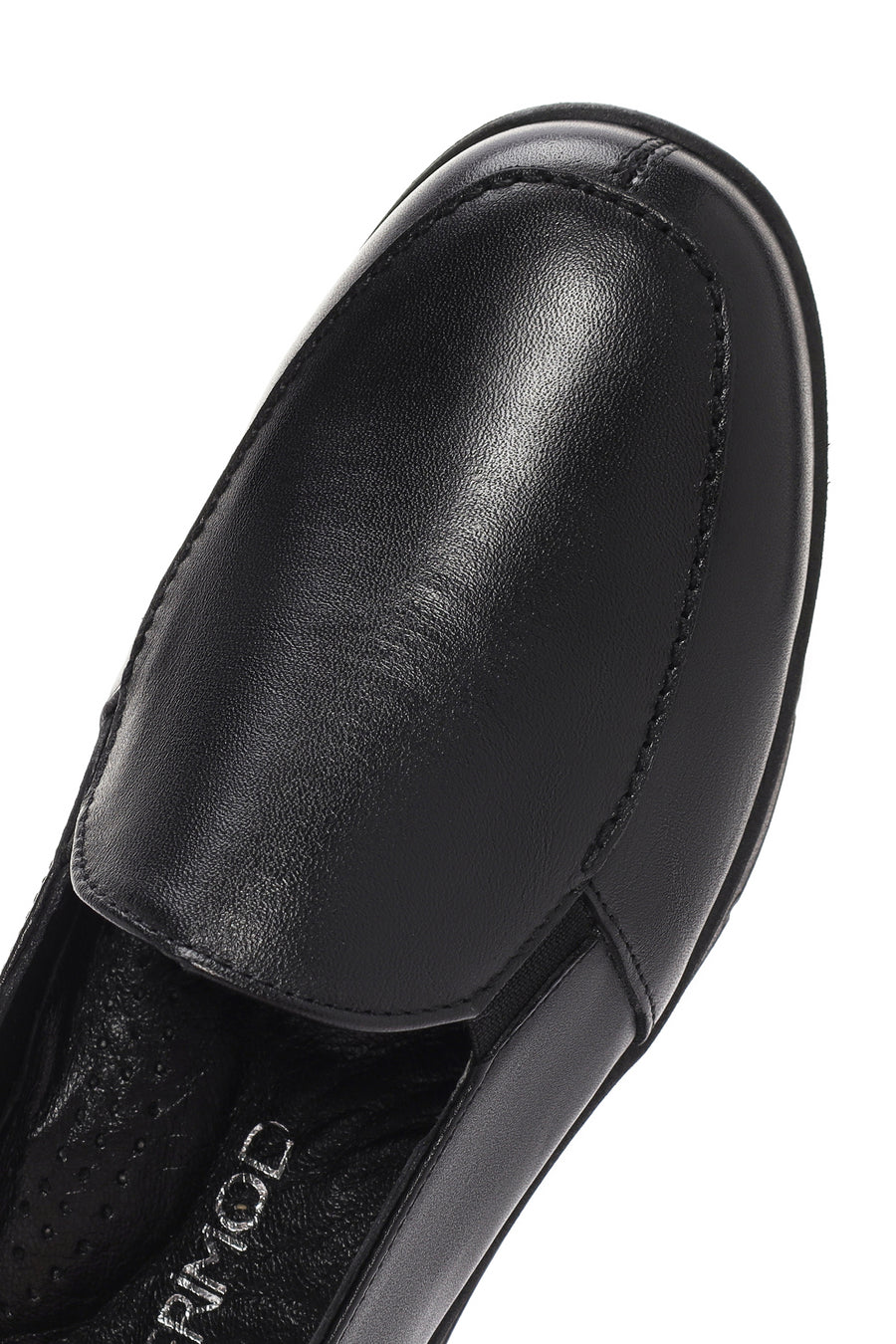 Kadın Siyah Deri Comfort Loafer