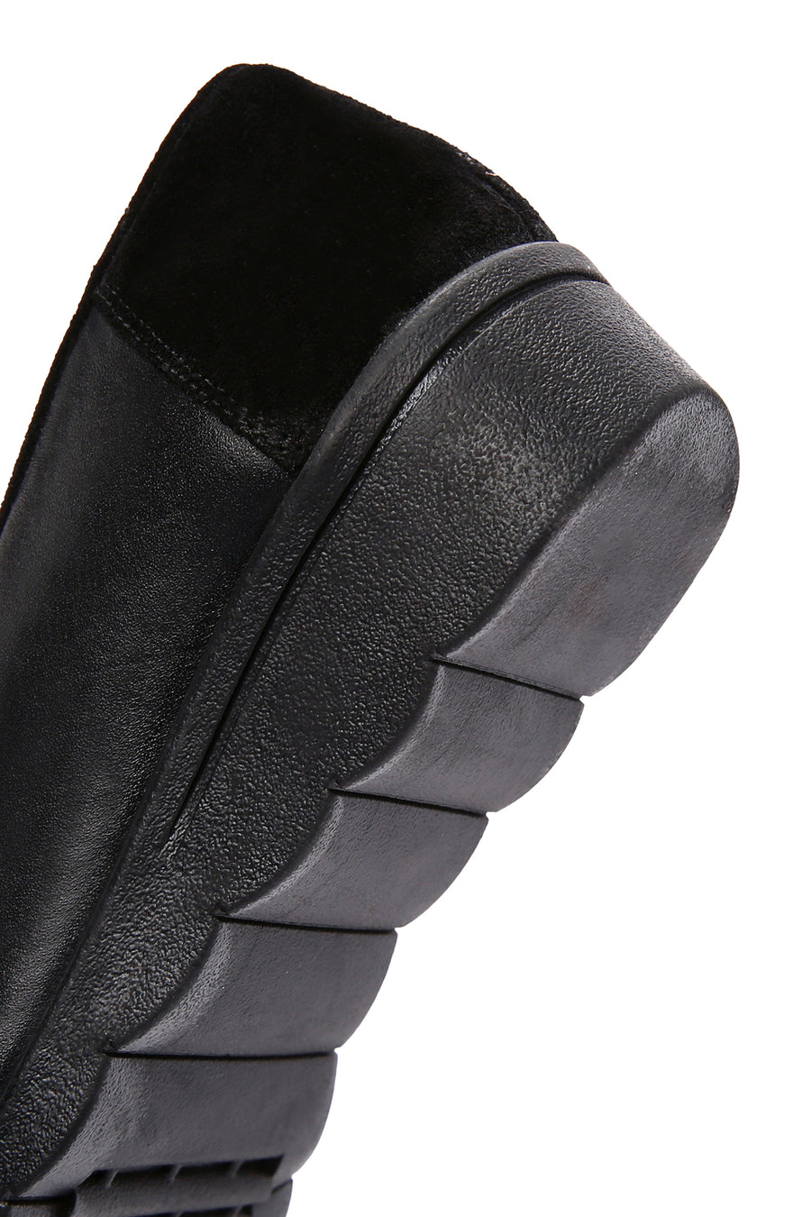 Kadın Siyah Deri Comfort Loafer