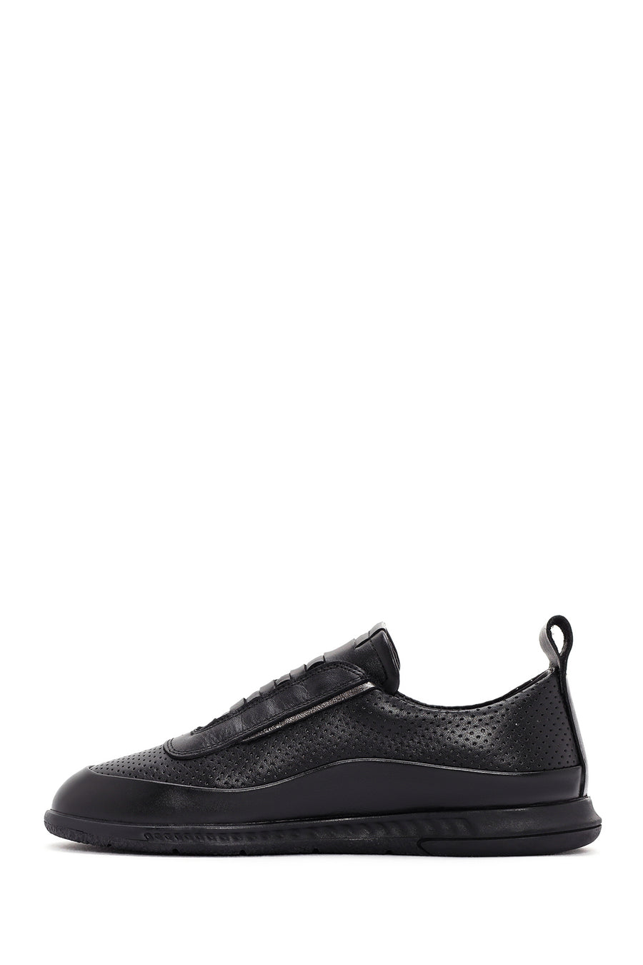 Women's Black Lace-Up Leather Comfort Shoes