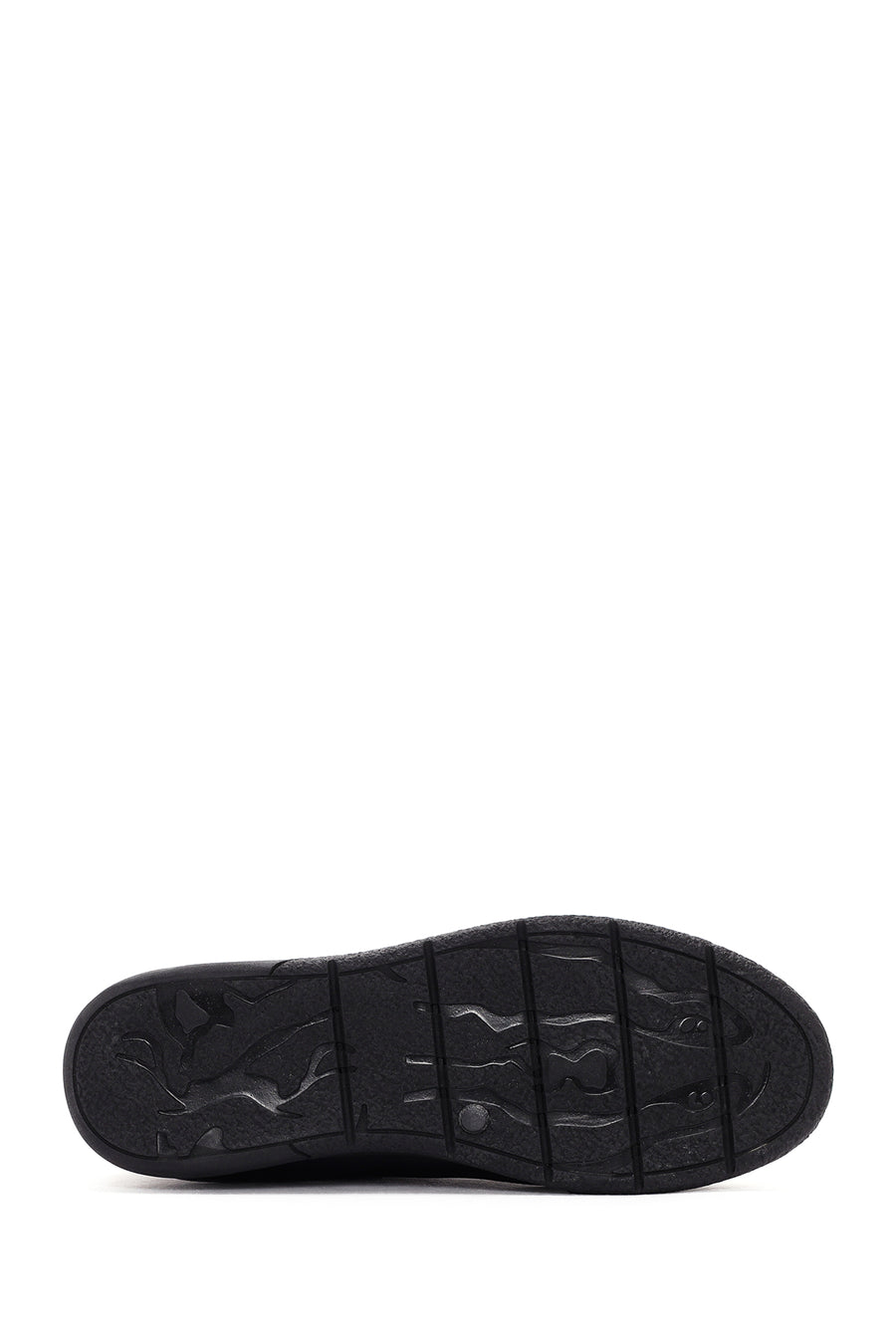 Women's Black Lace-Up Leather Comfort Shoes