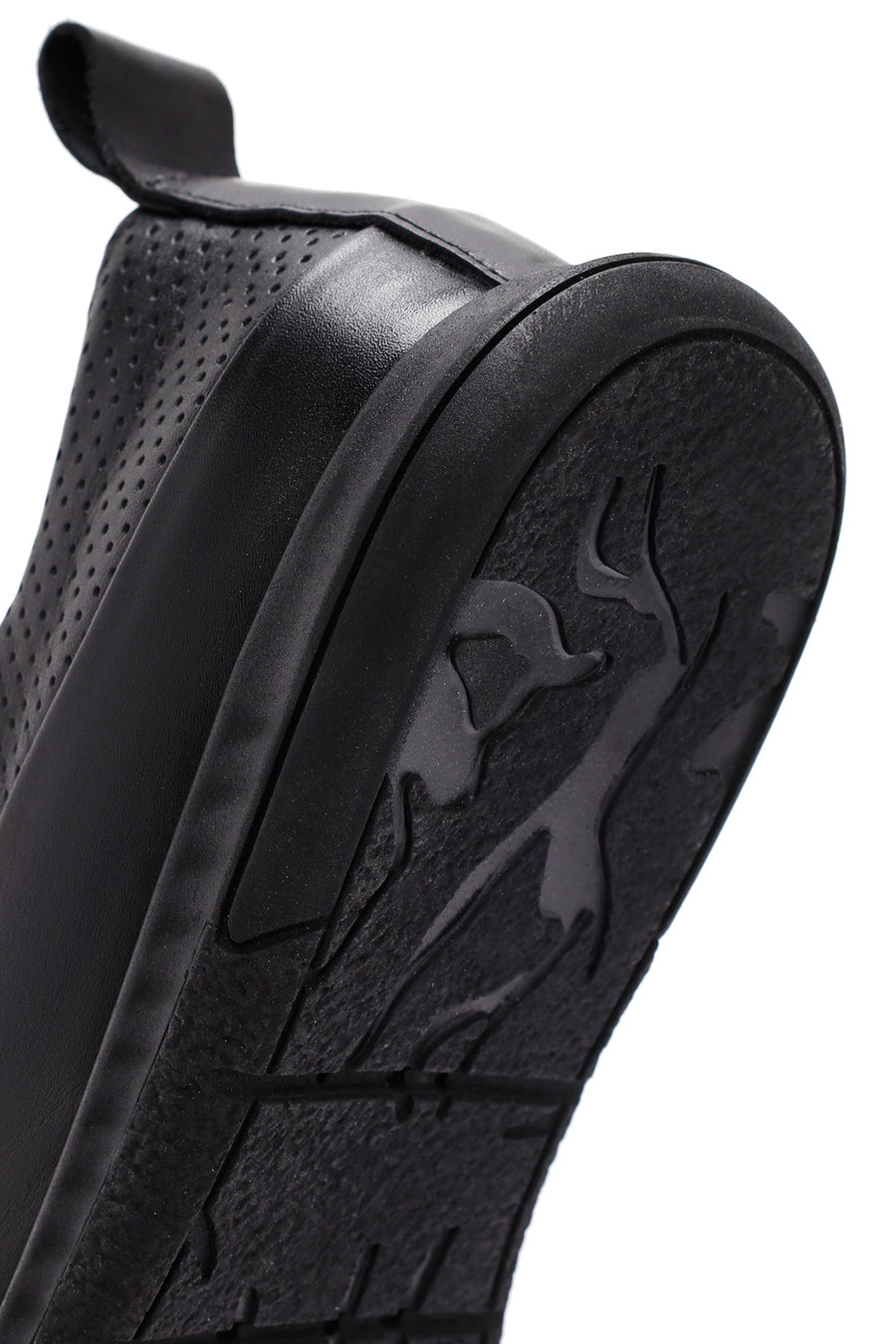 Women's Black Lace-Up Leather Comfort Shoes