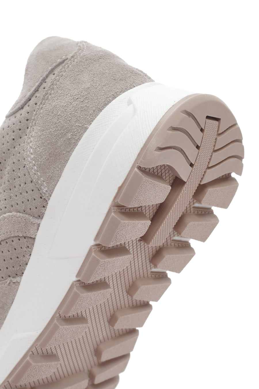 Kadın Bej Bağcıklı Süet Deri Sneaker