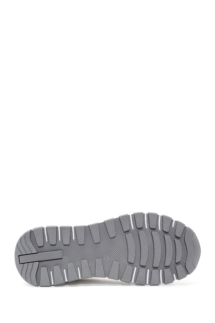 Kadın Beyaz Bağcıklı Deri Sneaker