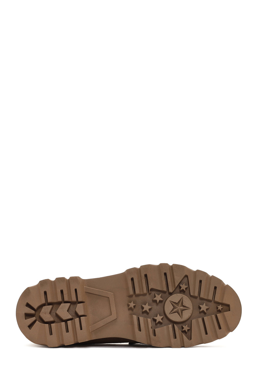 Kadın Taba Süet Deri Maskülen Loafer