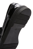 Kadın Siyah Rugan Deri Maskülen Loafer | Derimod