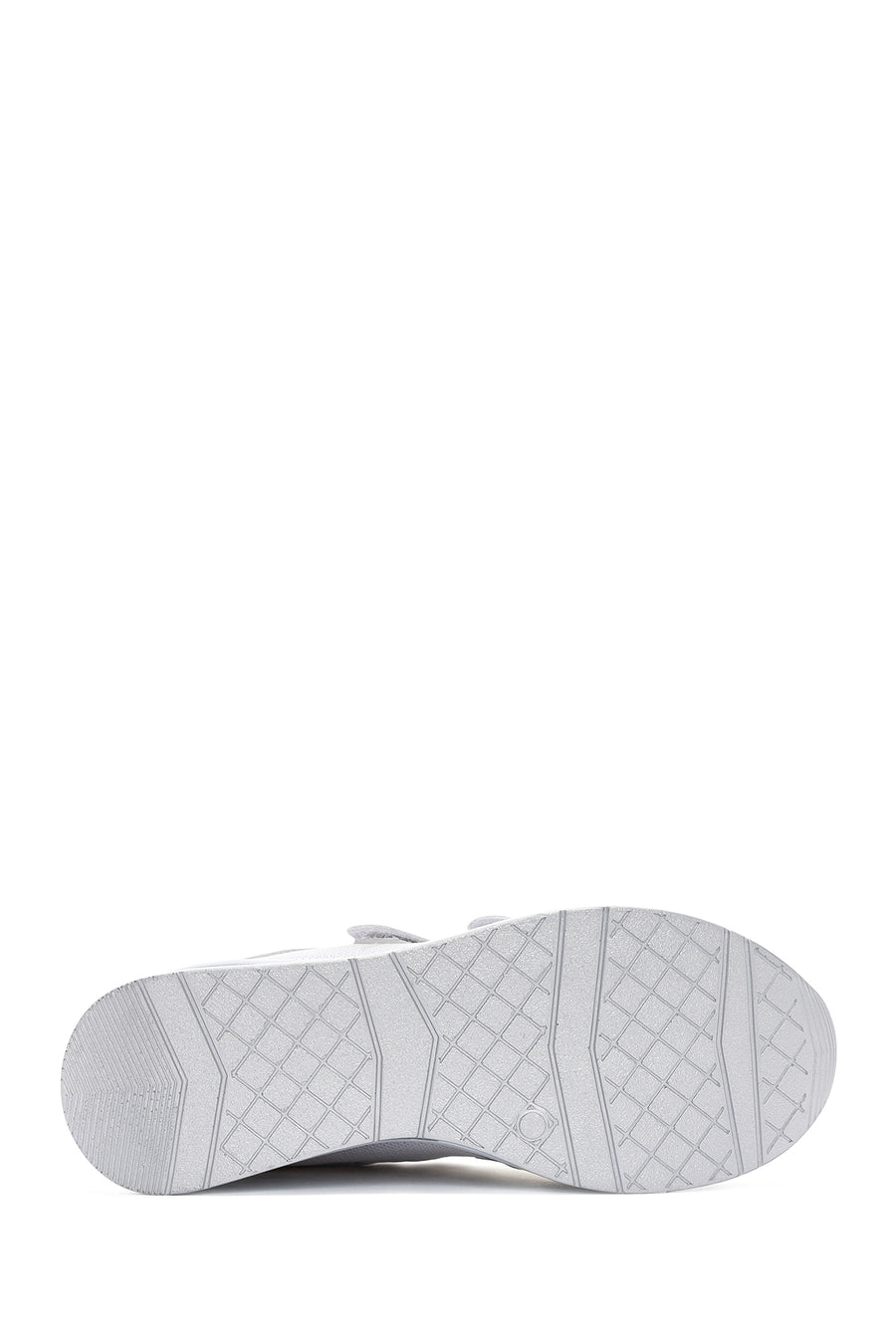 Kadın Beyaz Kalın Topuklu Bantlı Deri Sneaker
