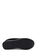 Derimod Zero Women's Black Thick Soled Stone Sneaker | Derimod