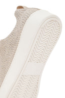 Derimod Zero Kadın Bej Taşlı Sneaker | Derimod