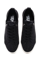 Derimod Zero Kadın Siyah Taşlı Sneaker | Derimod