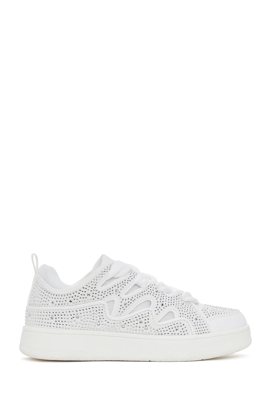 Kadın Beyaz Taşlı Sneaker 24SFD431614 | Derimod