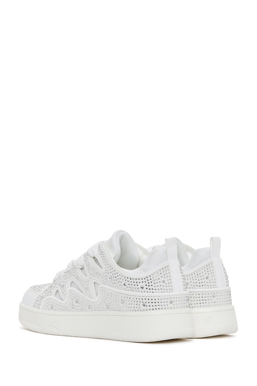 Kadın Beyaz Taşlı Sneaker