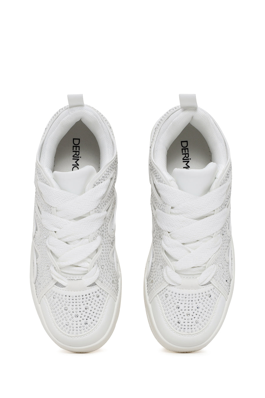 Kadın Beyaz Taşlı Sneaker