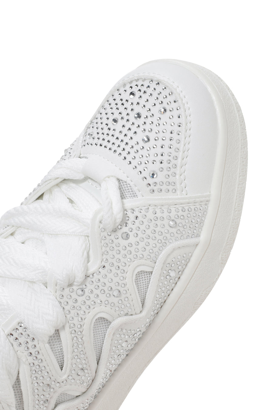 Kadın Beyaz Taşlı Sneaker
