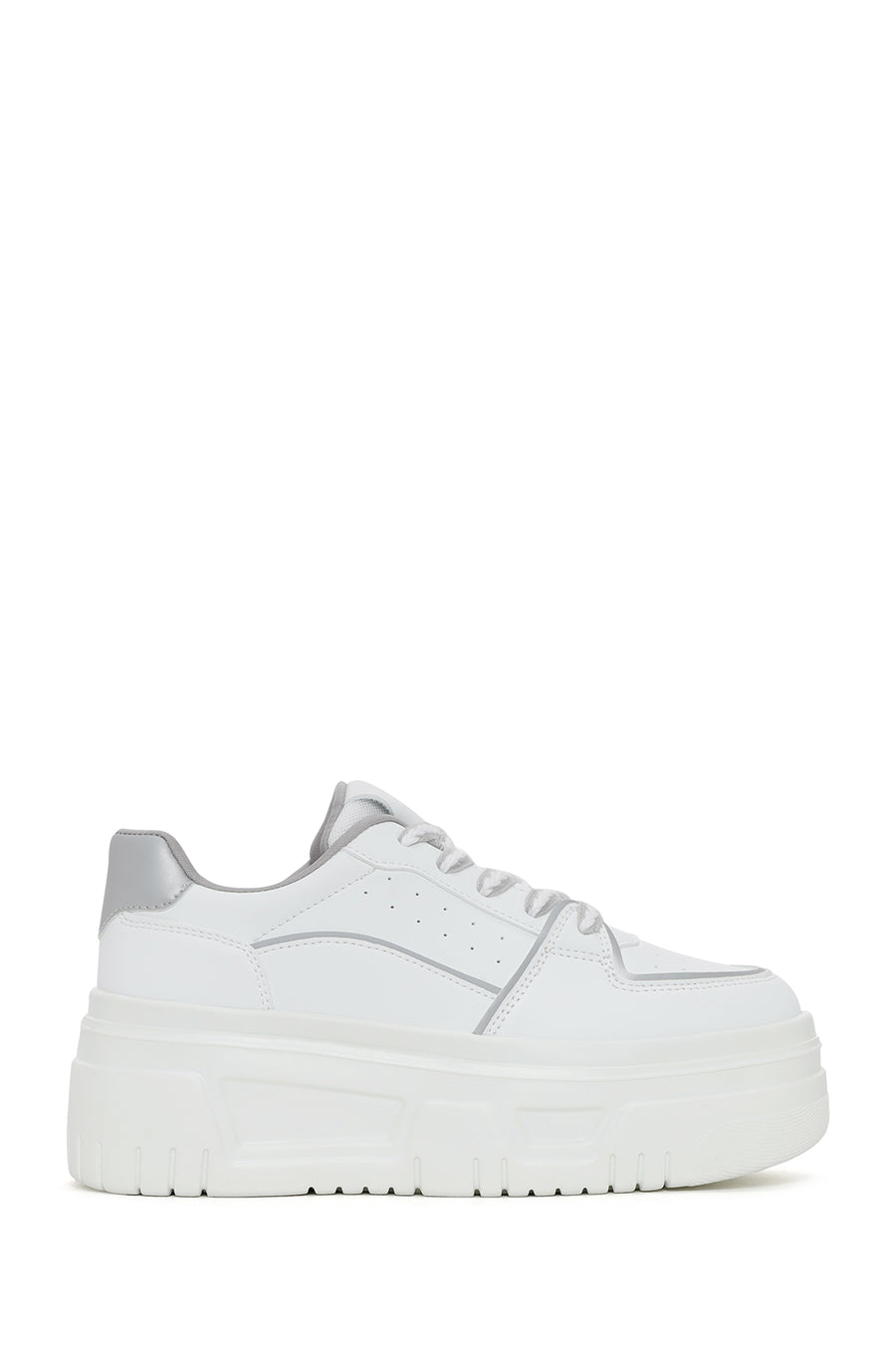 Kadın Beyaz Kalın Tabanlı Sneaker 24SFD431818 | Derimod