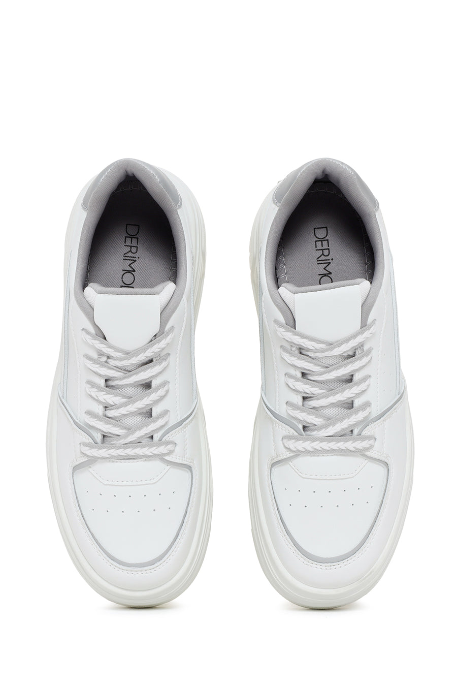 Kadın Beyaz Kalın Tabanlı Sneaker