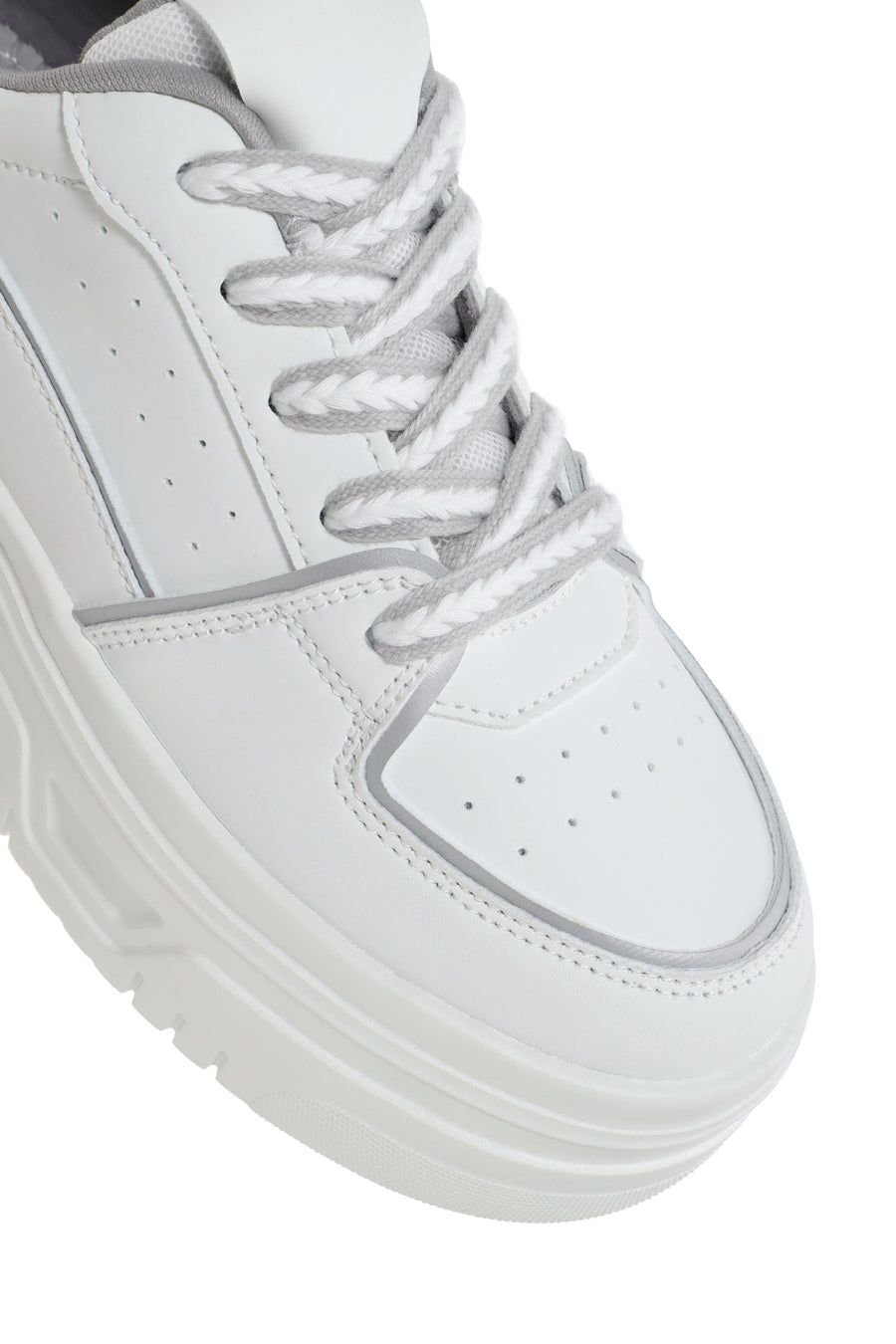 Kadın Beyaz Kalın Tabanlı Sneaker