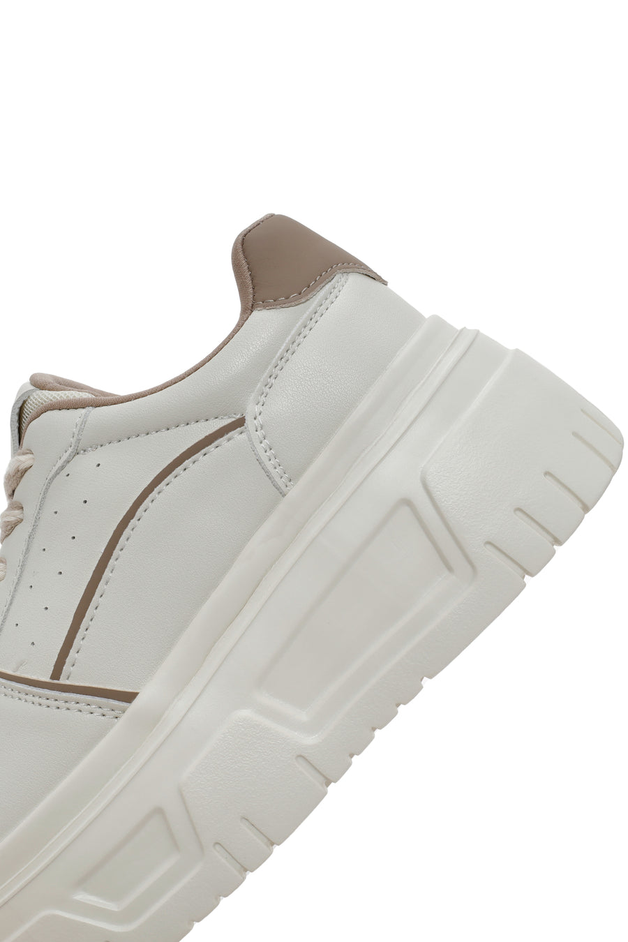 Kadın Bej Kalın Tabanlı Sneaker
