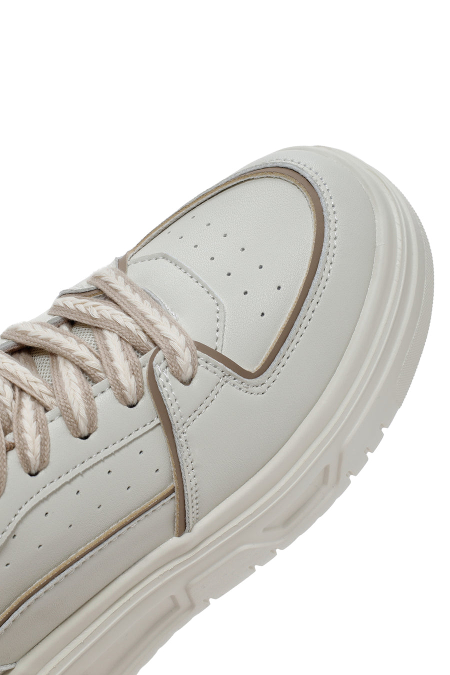 Kadın Bej Kalın Tabanlı Sneaker