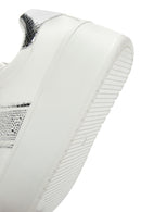 Kadın Beyaz Kalın Tabanlı Taşlı Sneaker | Derimod