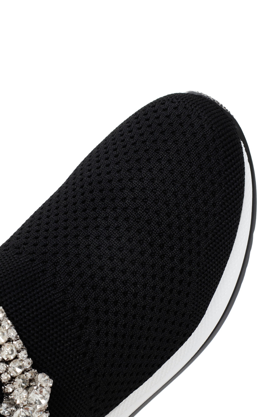 Derimod Zero Kadın Siyah Kalın Tabanlı Taş Detaylı Sneaker