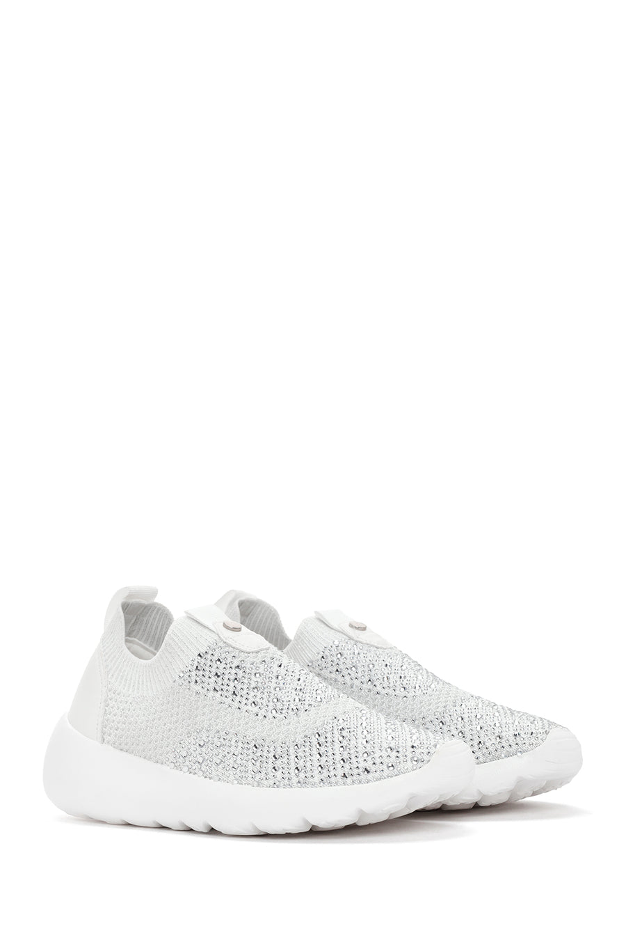 Derimod Zero Women's White Thick Soled Fabric Sneaker