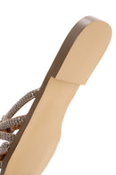 Women's Beige Stone Slippers | Derimod
