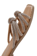 Women's Beige Stone Slippers | Derimod