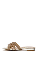 Women's Gold Stone Slippers | Derimod