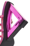 Kadın Pembe Taşlı Dolgu Topuklu Terlik | Derimod