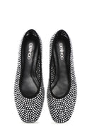 Women's Black Stone Ballet Ballet | Derimod