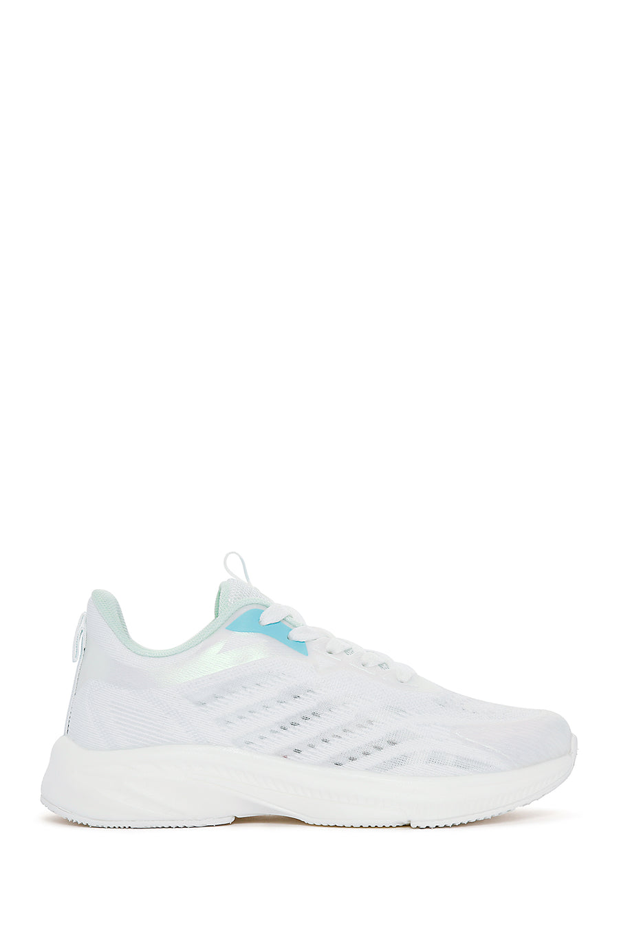 Derimod Zero Kadın Beyaz Bağcıklı Kalın Tabanlı Spor Sneaker 24SFD49606F | Derimod