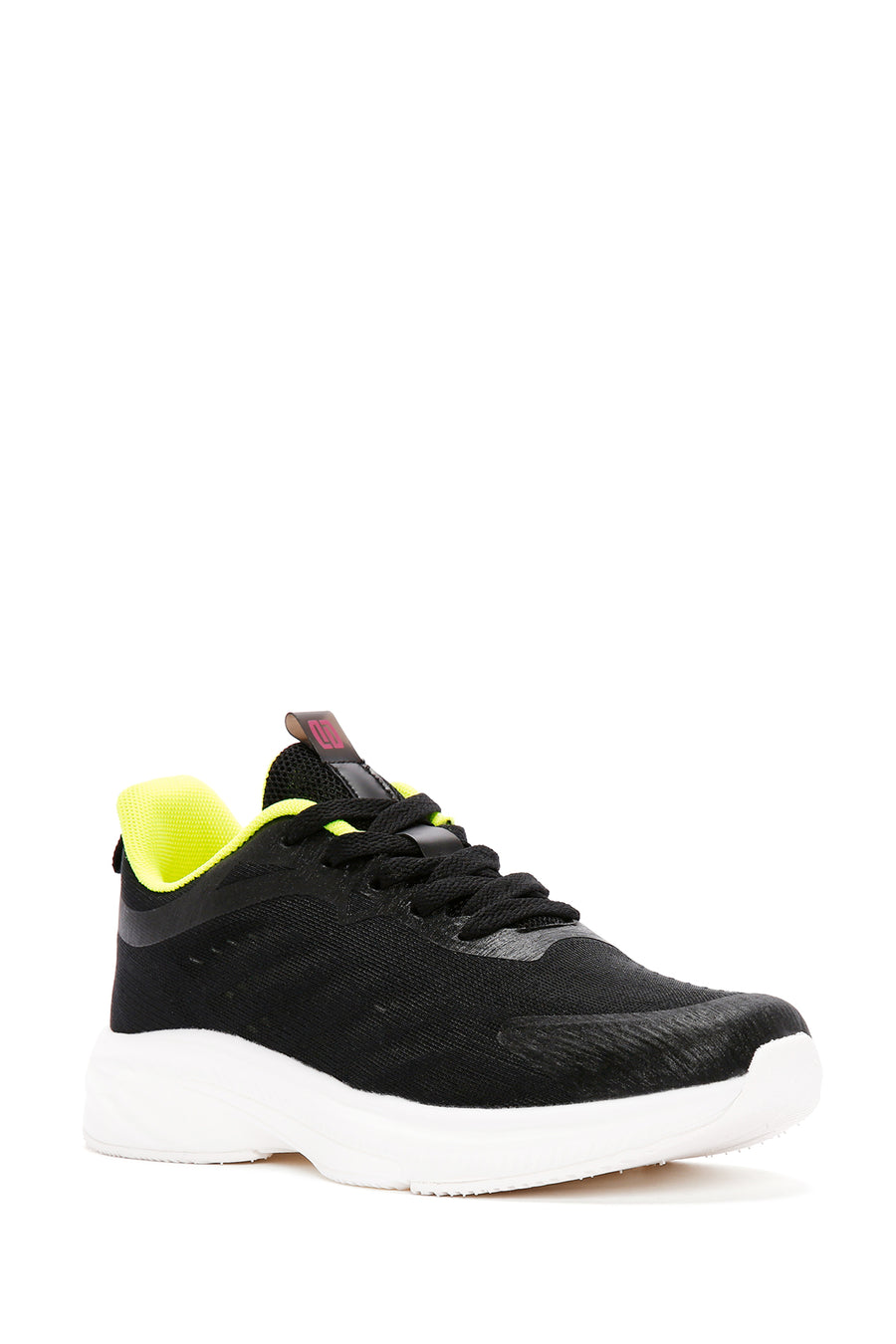 Derimod Zero Kadın Siyah Bağcıklı Kalın Tabanlı Spor Sneaker