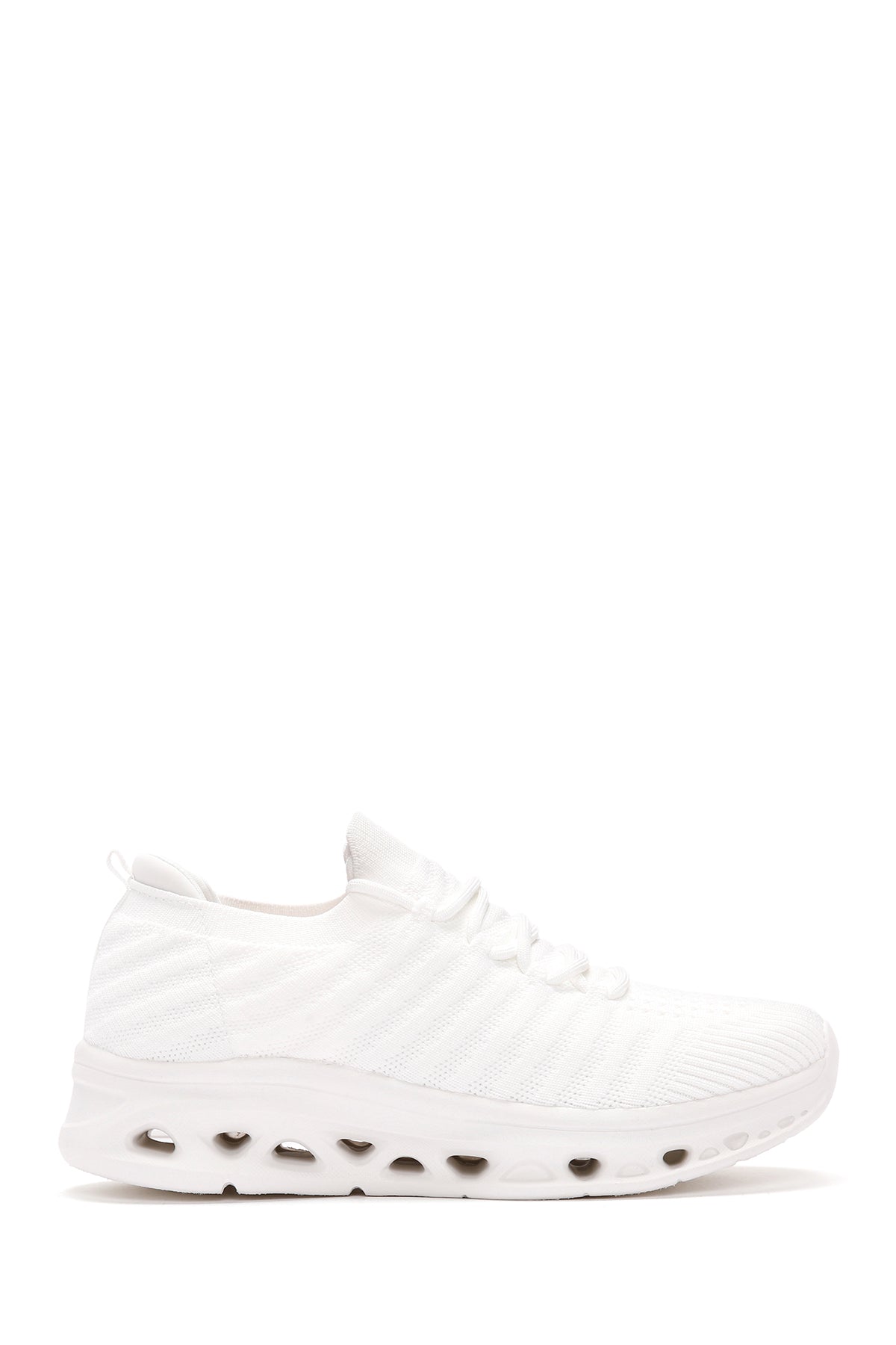 Derimod Zero Women's White Lace-Up Thick Soled Sneaker 24SFD49636F | Derimod