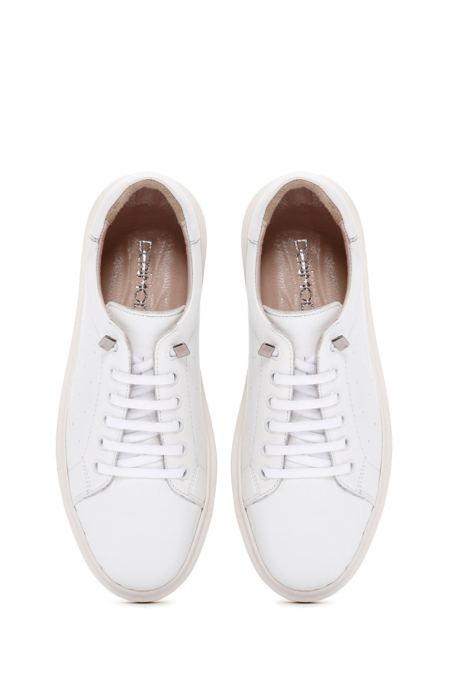 Kadın Beyaz Deri Sneaker