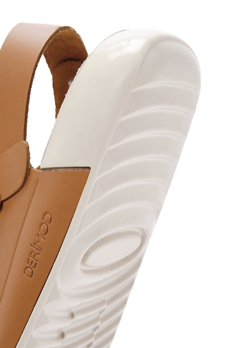 Women's Tan Ankle Strap Leather Comfort Sandals
