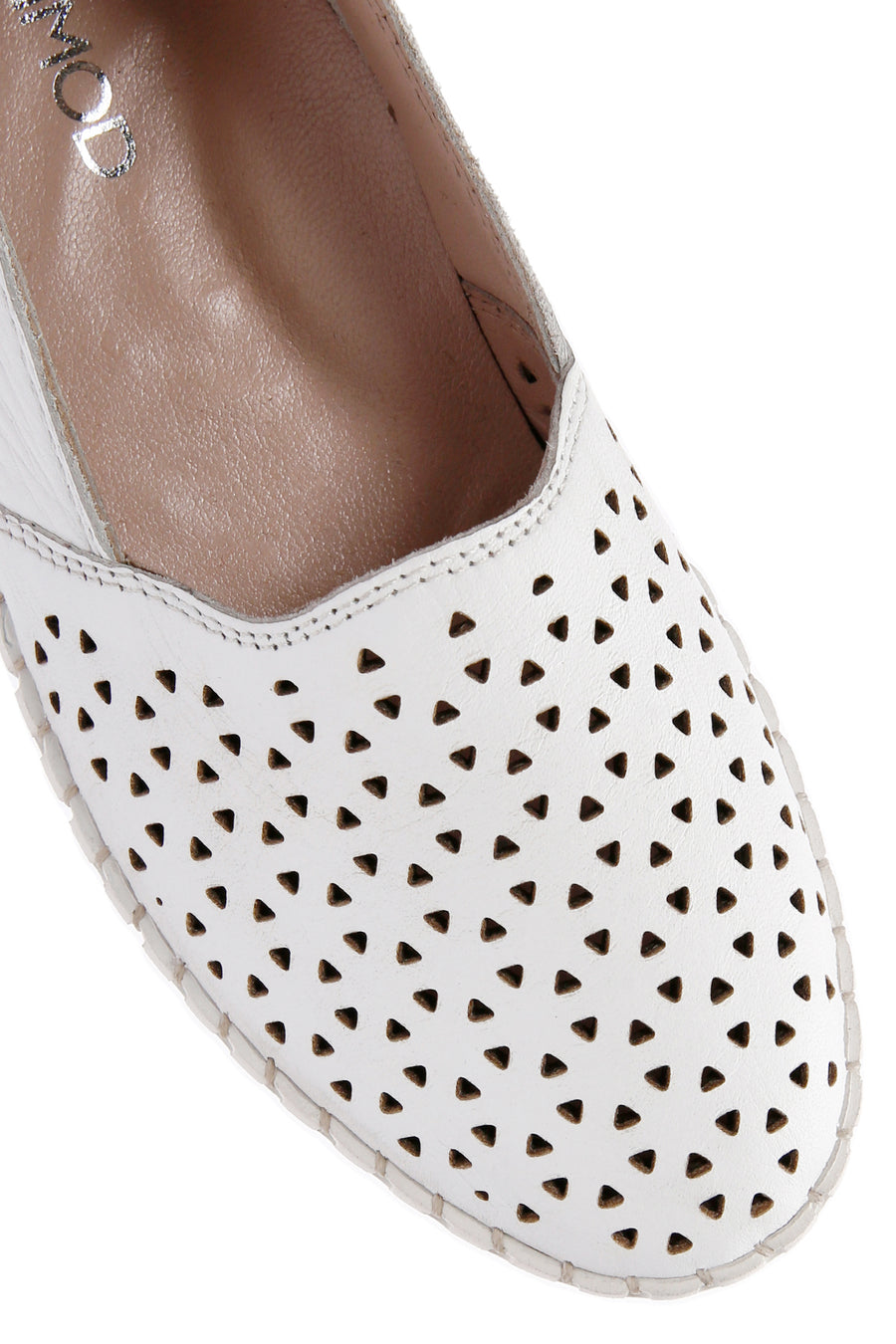 Kadın Beyaz Deri Comfort Loafer