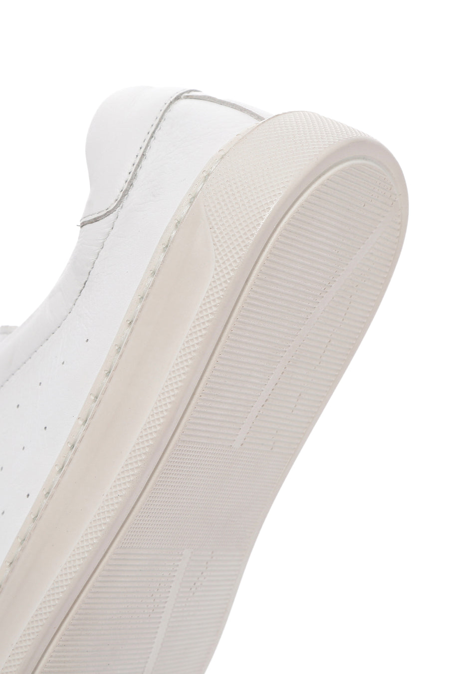 Kadın Beyaz Bağcıklı Deri Sneaker