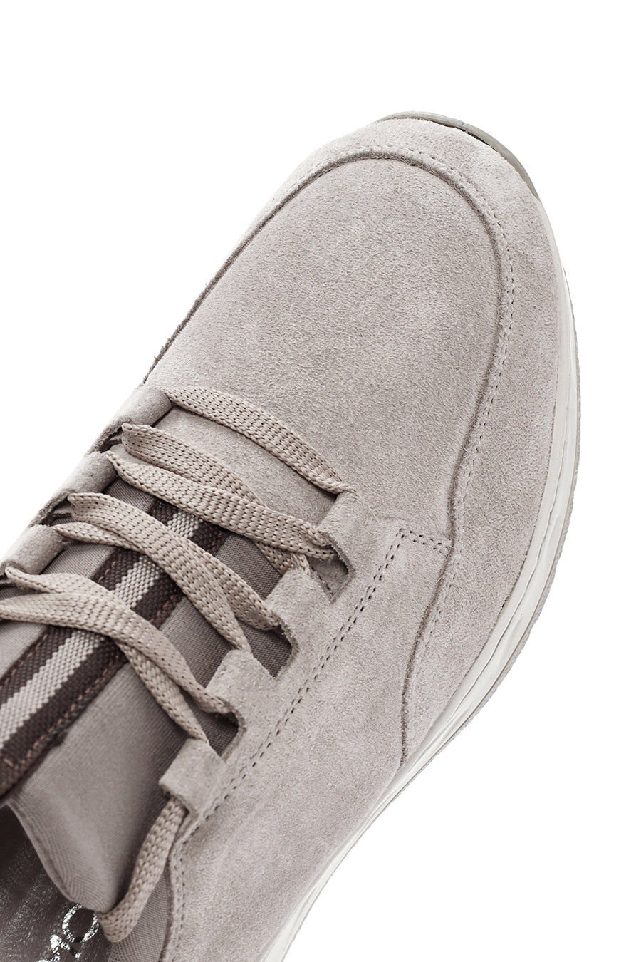 Kadın Bej Bağcıklı Süet Deri Sneaker
