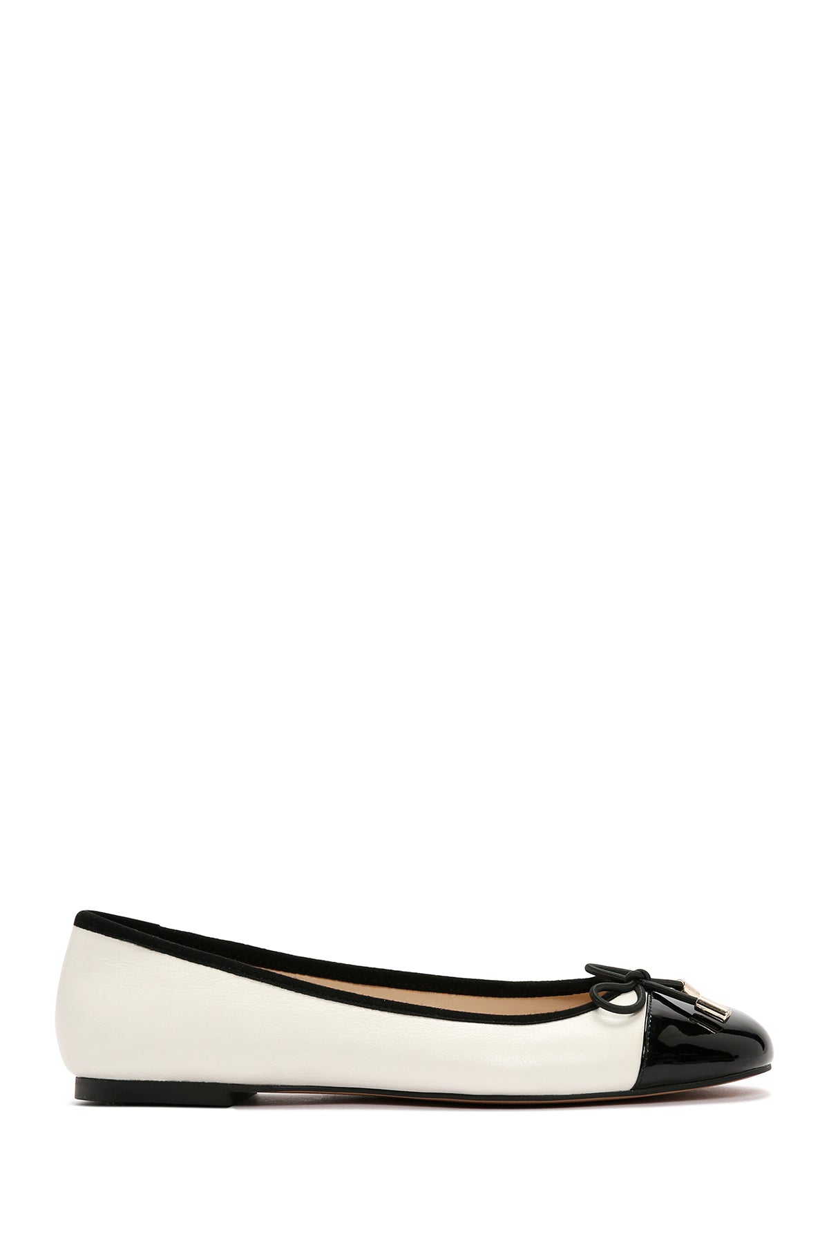 Kadın Krem Toka Detaylı Deri Babet 24SFD550114 | Derimod