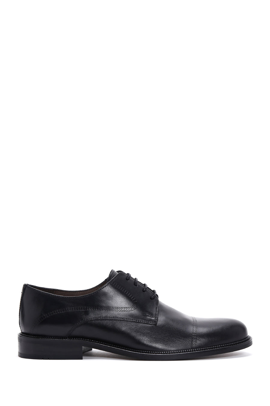 Men's Black Laced Leather Classic Shoes 24SFD600018 | Derimod