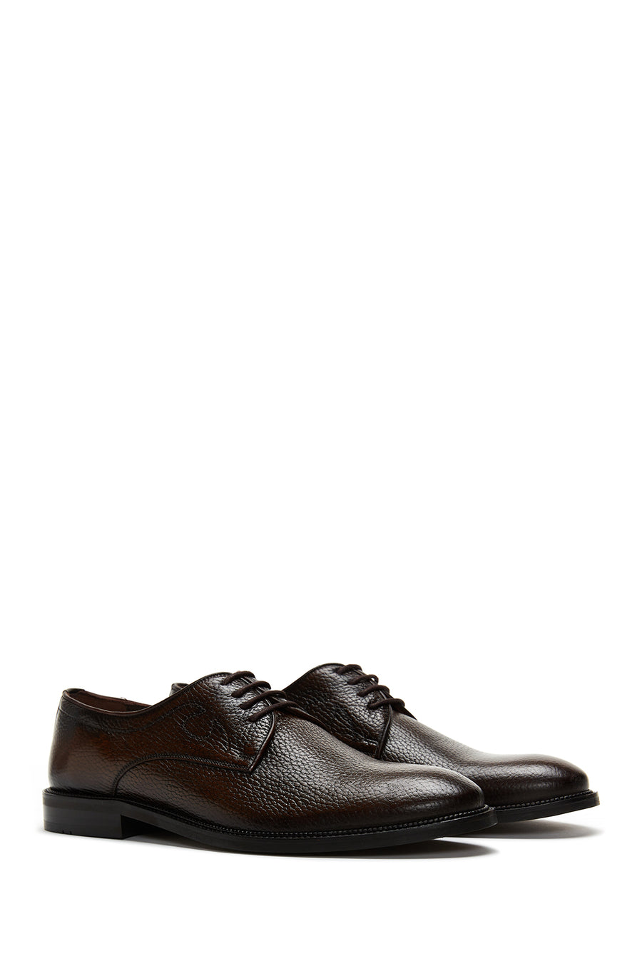 Men's Brown Laced Leather Classic Shoes
