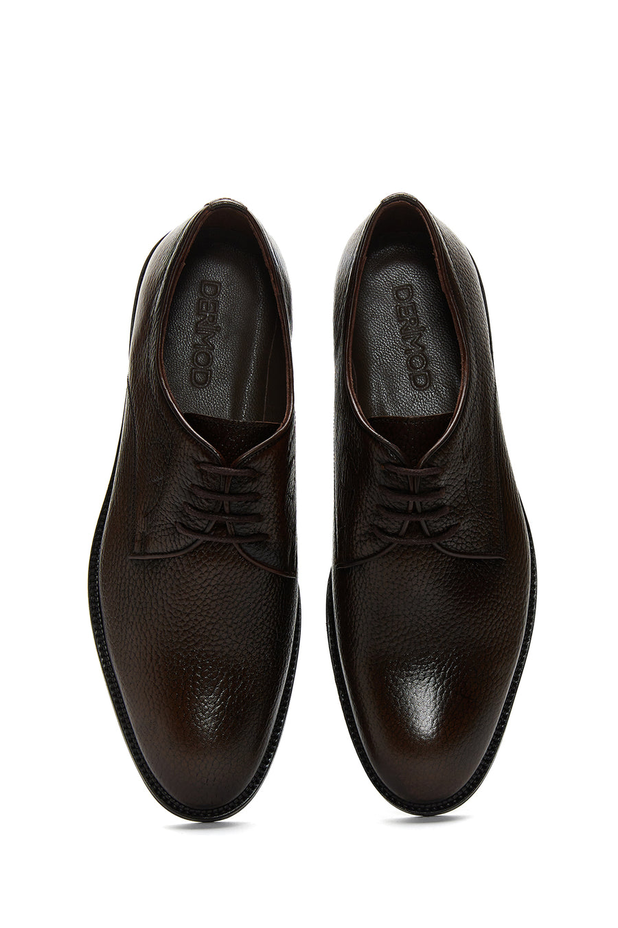 Men's Brown Laced Leather Classic Shoes