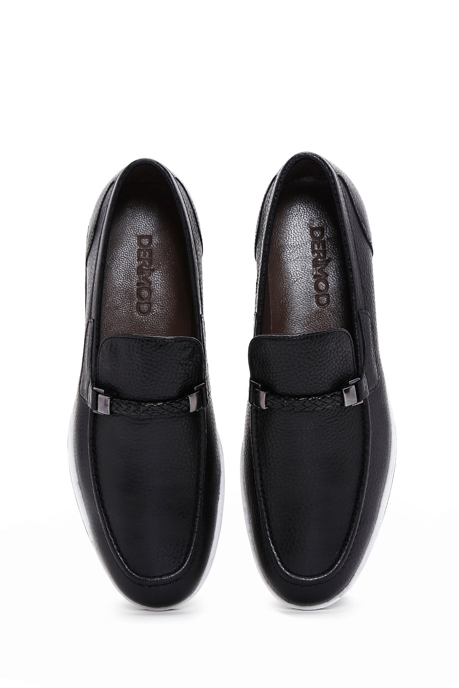 Men's Black Leather Casual Loafer