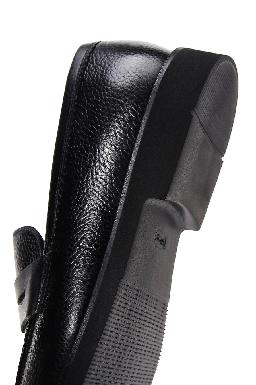 Men's Black Leather Casual Loafer
