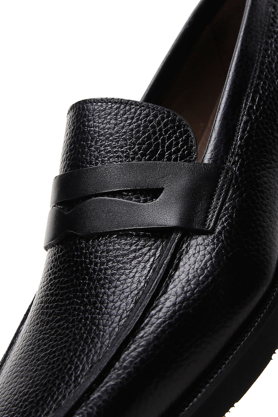 Men's Black Leather Casual Loafer