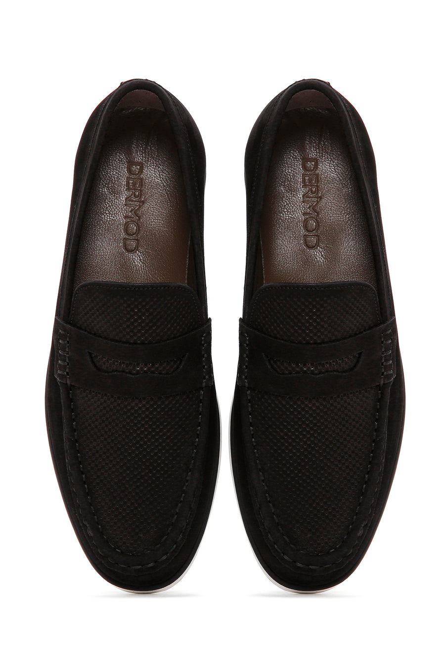 Men's Black Nubuck Leather Casual Loafer