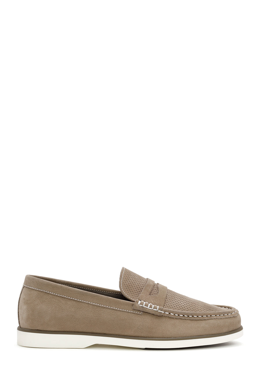 Men's Mink Nubuck Leather Casual Loafer 24SFD6014V3 | Derimod