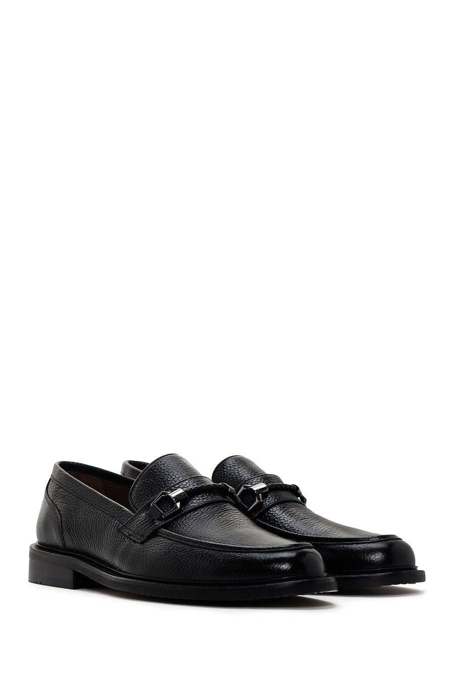 Men's Black Leather Classic Loafer