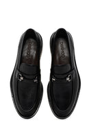Men's Black Leather Classic Loafer | Derimod